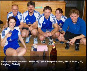 Die Spieler der Spielgemeinschaft Skiclub Burgberg / TV Hindelang