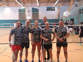 Die Badminton Mannschaft der Spielgemeinschaft Burgberg/Hindelang